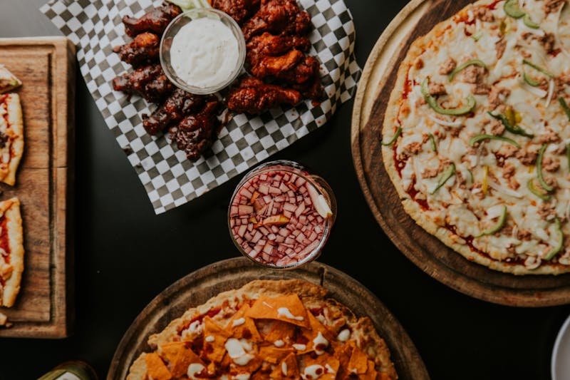 Wood-fired mods pizza with crispy crust