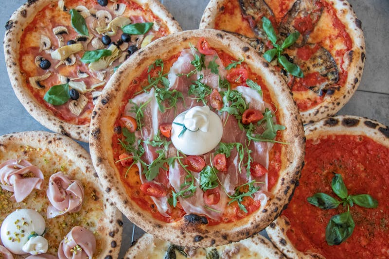 Signature mod pizza with fresh toppings